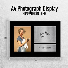 HWC Trading A4 Connie Booth Fawlty Towers Polly Gifts Printed Signed Autograph Picture for TV Show Fans