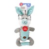 Charming Pet Scrunch Bunch Bunny Interactive Plush Squeaky Dog Tug