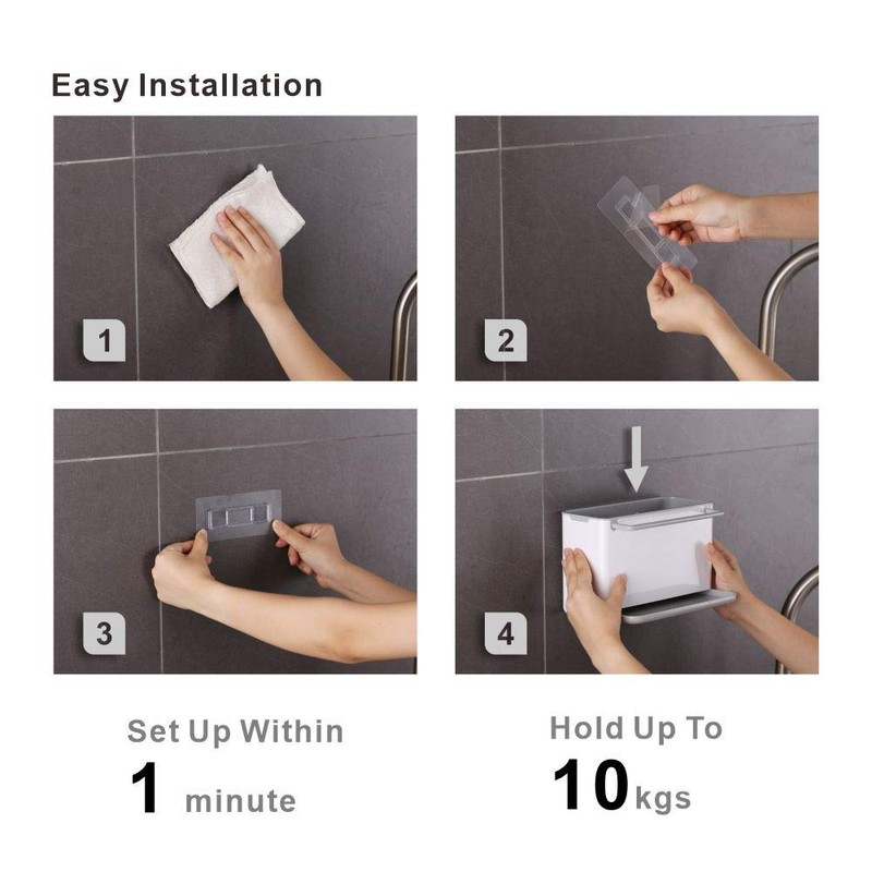 KITCHENDAO Sink Organiser, Kitchen Organiser, Large Wall Mounted Sink Organiser,
