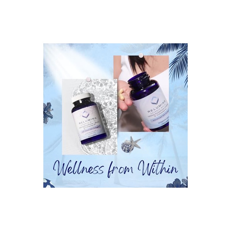 Relumins Complejo de L-Glutatin 1650 mg - Apoyo antioxidante con