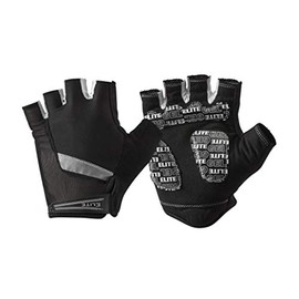 Velocity Half Finger Cycling Gloves Thick Gel Padded Bike Gloves (Black, Large)