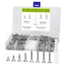 420pcs M3 Flat Head Self-Tapping Screws Assortment Kit,304 Stainless Steel