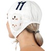 Bestlivings Water Polo Cap Set in White, No. 1-13 Swimming