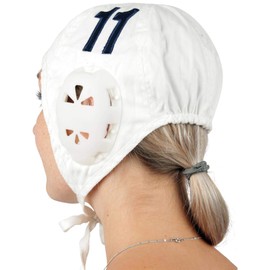 Bestlivings Water Polo Cap Set in White, No. 1-13 Swimming Caps for Water Polo Team, White