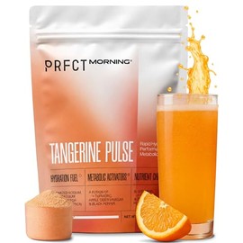 PRFCT Morning 3-in-1 Electrolyte Powder -15-Min Fast Hydration - Metabolism & Cortisol Support - 1,200mg Electrolytes - Vitamin C | B6 | B12 | Zinc | ACV | Turmeric - Orange Juice Flavor 30 Day Supply