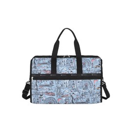 LeSportsac Deluxe Large Weekender Bag (The Boroughs Blue)