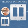 Mirror Light Switch Plates Double Rocker 4.72" X 4.72" Switch