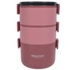 Thermal Lunch Box 2200ml Three Layer Detachable Compartment Design Portable