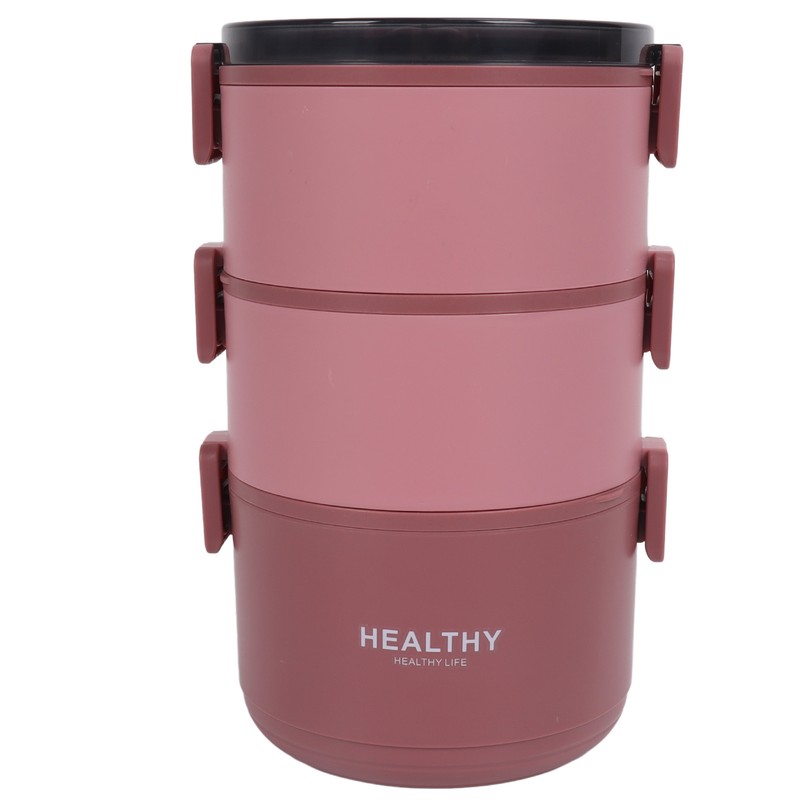 Thermal Lunch Box 2200ml Three Layer Detachable Compartment Design Portable