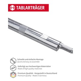 Gedotec Shelf Bracket, Pack of 4, Invisible Shelf Brackets with Load Capacity 40 kg, Compact Mini, Steel Shelf Brackets for Wall Mounting, Heavy-Duty Shelf Brackets