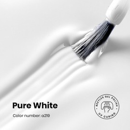 beetles 10ML White Gel Polish - 1pc Pure White Gel Polish French Nail Art Manicure Salon DIY Design at Home Gift for Woman