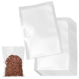 100 Pcs Thick Small Vacuum Sealer Bags for Food Storage, 7x10cm Heat Seal Bags Small Precut Storage Bag Grocery Sealable Bag Plastic Heat Seal Bags Mini Storage Bag for Seal Tea Cookie Bean Candy