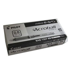 パイロット ボールペン アクロボール150 BAB-15EF-BB 10本 ブラック