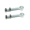 Wyre Direct 2 Adjustable Gate Hinges Eye Bolts 12mm X