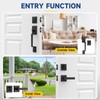 RAFECIEE Black Front Door Handle and Deadbolt Set, Front Door