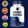 Memo Genesis Supplement Pills, All Natural Brain and Cognitive Clarity