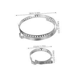 iplusmile 2pcs Stainless Steel Drive Shaft Boot Clamps Adjustable Multi Crimp Bands for Cars Atv Utv Protecting Axle Ball Cage Components