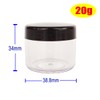 Wopanxye 12pcs 20 Gram 20ml Travel Sample Jars, Small Cosmetic