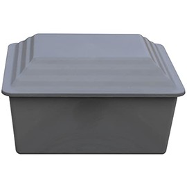 Safeguard Durable Polymer Burial Urn Vault - Urn Vault for Ground Burial of One Cremation Urn - Gray - Made in The U.S.A.