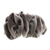 VINGTAINE H-736-gg Velvet Ruffle Banana Clip Simple Office Hair Accessory