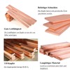SZLIZHOU 1 Piece Flat Copper Rod, 3 mm x 20