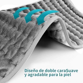 Compresa de calor teraputico, almohadilla Cojn Trmica Elctrica, almohadilla trmica elctrica con control digital LCD y apagado automtico con 6...      