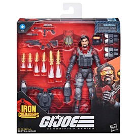 G.I. Joe Classified Series #118, Iron Grenadier Metal-Head, Deluxe Collectible 6-Inch Action Figure with 28 Accessories