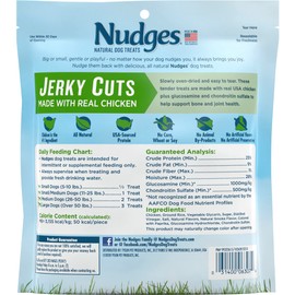 Blue Buffalo Nudges Jerky Cuts Natural Dog Treats, Chicken, 10oz Bag