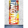 Dabbledown Welcome Church Banner - We're Glad You're Here -