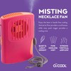 O2COOL Misting Necklace Fan - Portable Hanging Neck Fan -