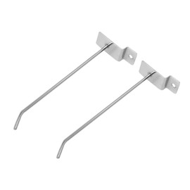 BQLZR Stainless Slatwall Single Hook 3.2x150mm Fitting Hanger for Display Pack of 50