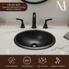 Monarch Abode Bathroom Sink – 17-Inch Oval Drop In Bathroom