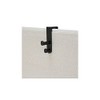Safco 4225BL Over The Panel Double Coat Hook, Black, 1.75