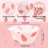 Cupcake Cases Paper, 100PCS Muffin Liners, Strawberry Printing Cupcake Liners,