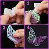 AIEX 24 x 3D Butterfly Ornaments with 3 Different Sizes