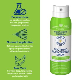 Doctor Butler’s Soothing Incontinence Spray - Barrier Spray for Incontinence with Touchless Application to Help Protect Sensitive Irritated Skin Caused by Adult Incontinence (3 oz)