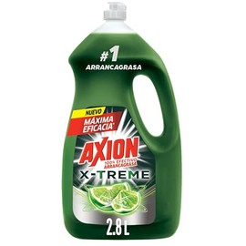 Axion Lavatrastes Lquido Xtreme 2.8 L. 100 Efectivo Arrancagrasa. Frmula Concentrada y ms Poderosa que Rinde Ms. Mxima Eficacia. Corta la Grasa al... 