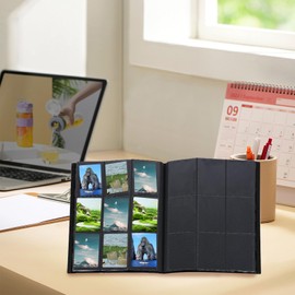 AINIUNIU Trading Card Album, 360 Pockets Transparent Trading Cards, 18 Pockets per Page, Trading Folder Card Holder with Waterproof Black Book Cover, for MTG Cards, Book, Playing Cards, Sports Cards