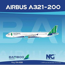 NGM13025 1:400 NG Model Bamboo Airways Airbus A321-200 Reg #VN-A585 (pre-Painted/pre-Built)