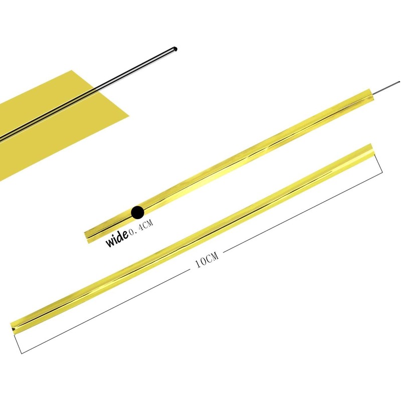 Mini Skater 800pcs 4" Metallic Twist Ties (Purple)