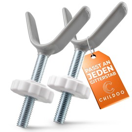 CHILDOO Y-Spindle for Stair Safety Gate No Drilling [Non-Slip] Stair Gate for Railing Door Safety Gate Children's Gate Stair Protection Gate for Clamping Door Gate for Baby Dog Pack of 2