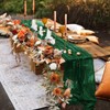 6 Pack Emerald Green Cheesecloth Table Runner 35 x 120