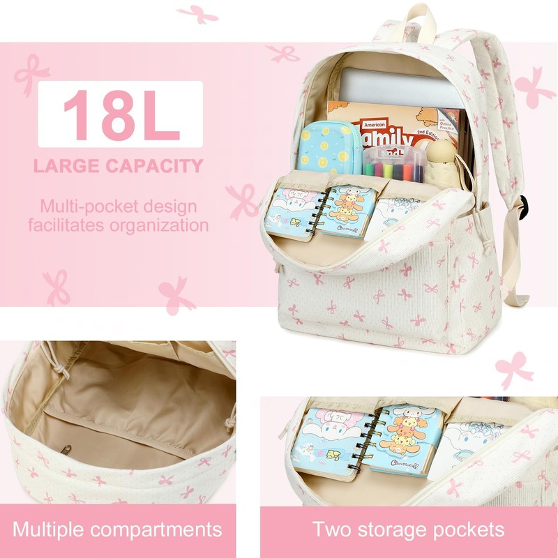 School Backpack Teen Girls Lightweight Bookbags Elementary Middle School College