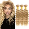 Blonde Bundles P27613 Deep Wave Human Hair Bundles Two Tone
