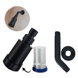Regadera Aumentadora de Presión Para Agua Alcalina (Negro)