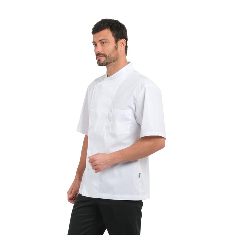 Bragard Men's Short Sleeve Julius Chef Jacket, White, UK Size