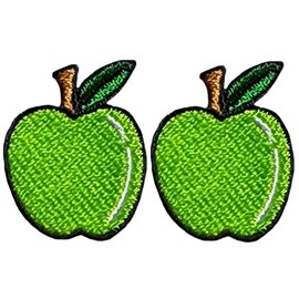 Ranger Return Set 2 of Small Cute Green Fruit Sweet Mini Tiny Sew Iron on Embroidered Patches (APPL-GN-MINI2)