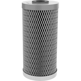 Pentair Pentek NCP-BB Big Blue Carbon Water Filter, 10-Inch, Whole House Non-Cellulose Carbon Impregnated Pleated Filter Cartridge, 10" x 4.5", 10 Micron, Pack of 2