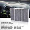 TOPAZ 2Pcs Cabin Air Filter with Activated Carbon Compatible with