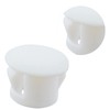 Uenhoy 100 Pcs 5/16" Plastic Hole Plugs, White Flush Type